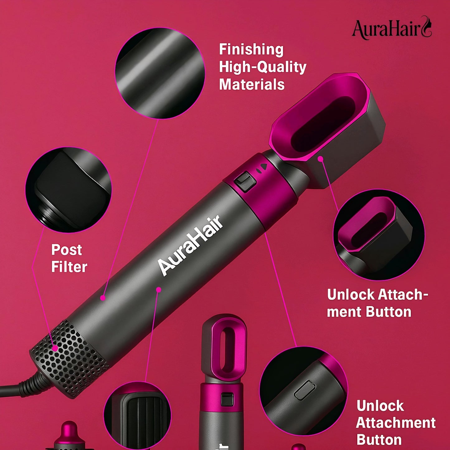 AuraHair 5-in-1 Hair Styler
